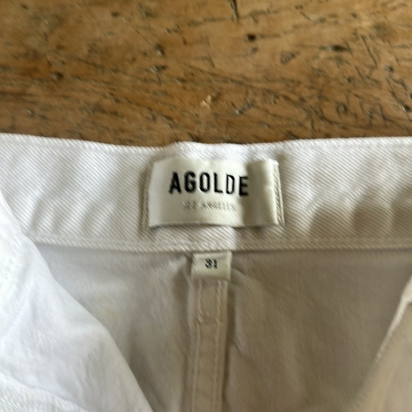 Agolde Parker Distressed Cutoff Shorts Repose 31 Festival Cowgirl - Picture 5 of 8